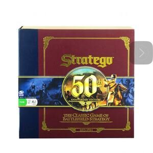 Stratego Board Game Deluxe Edition 50th Anniversary Rare Complete